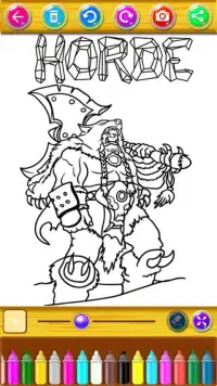 world of war wow coloring craft on azeroth by fans Screen Shot 3