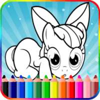 Coloring little Pony Princess
