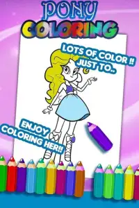Pony Coloring Game Screen Shot 1