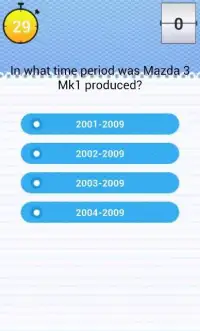 Quiz for Mazda 3 Fans MPS Screen Shot 0