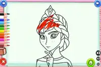 Princess Elsa Coloring Game Screen Shot 1