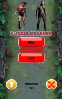 Zombie attack : Smash Zombie Game Screen Shot 2
