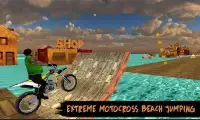 Extreme Motocross Beach Jumping 3D (New) Screen Shot 1