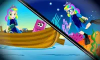 Underwater Escape - Girl Game Screen Shot 6