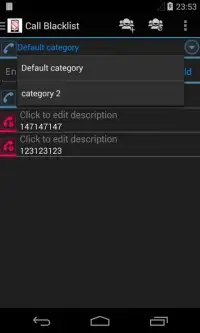 Call Blacklist Screen Shot 2