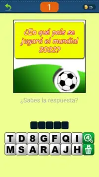 Cuanto sabes de Futbol mundial - Trivia Screen Shot 2