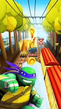 Ninja Subway Turtles Run Surf Screen Shot 0