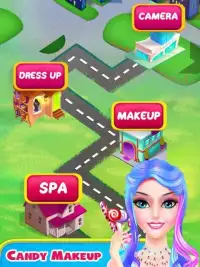 Candy Makeup Artist - Sweet Salon Games For Girls Screen Shot 0