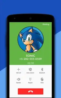 Sonic's Fake Call Simulator Screen Shot 1