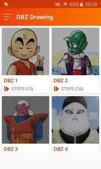 How to draw Dragon Ball Z Characters (DBZ Games) Screen Shot 3