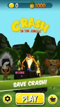 Crash Run: Lost Temple Jungle Dash Screen Shot 2