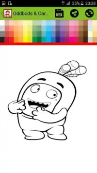 Coloring Pages for Oddbods & Cartoons Screen Shot 5