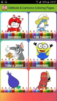 Coloring Pages for Oddbods & Cartoons Screen Shot 6
