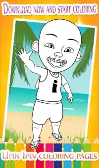 Coloring Pages for Upin and Ros & his friends Screen Shot 3