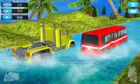 Floating Water Coach Bus Traffic Race Screen Shot 9