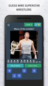Guess the Wwe Superstar Wrestlers Screen Shot 3