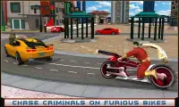 Superhero crime chase: Traffic Racer Screen Shot 14