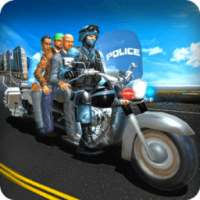 Bus Bike Parking Game: Police Bike City Driving