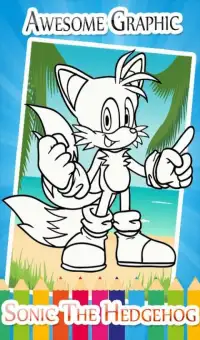 Coloring pages for bash sonic fans Screen Shot 2