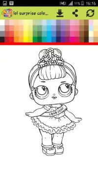 coloring book for dolls surprise ( painting eggs ) Screen Shot 1