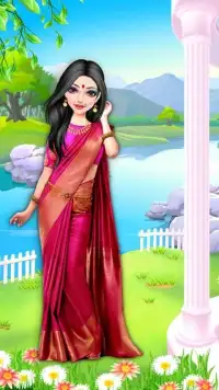 Indian dress up Sap salon Screen Shot 0