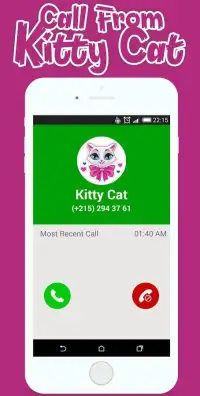 Call From Kitty Cat - Talking Cat Screen Shot 4