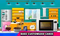 Makeup Cake Factory: Rainbow Cupcake Shop Cashier Screen Shot 1