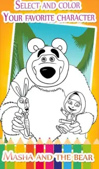 coloring pages for Misha bear Screen Shot 4