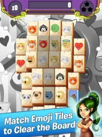 Emoji Mahjong - Rainbow Unicorn Adventure Quest Screen Shot 4