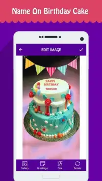 Name Photo on Birthday Cake Screen Shot 4