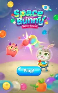 Bubble spinner : space bunny Screen Shot 0