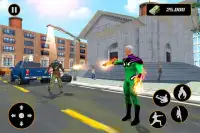 Flying Torch Hero City Crime Battle Screen Shot 2