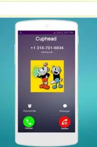 Call From CupHead Game Screen Shot 1