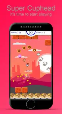 Adventure Game - Angry Cup on Head Super"Eat&Jump" Screen Shot 4