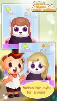 Little Bear Hair Salon - Kids Games Screen Shot 1