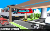 Sky Train Simulator : Elevated Train Driving Screen Shot 4