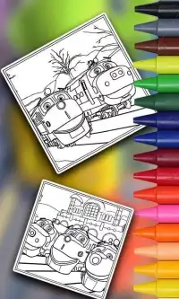 Super Chugginer Coloring Book Art Screen Shot 1