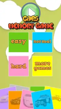 Cars Memory Game For Toddlers - Match The Cards Screen Shot 0