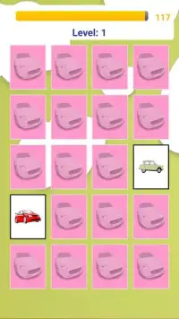 Cars Memory Game For Toddlers - Match The Cards Screen Shot 1