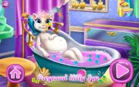 Pregnant Kitty Spa Girl Games Screen Shot 1
