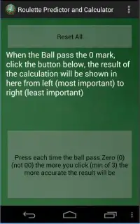 Roulette Predictor &Calculator Screen Shot 4