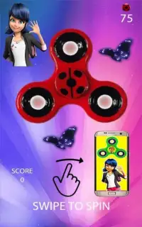 **Ladybug Fidget Spinner** Screen Shot 1