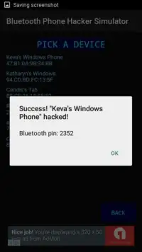 Bluetooth Phone Hacker Sim Screen Shot 0