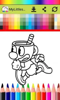 Coloring cup with head Screen Shot 2
