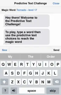 Predictive Text Challenge Screen Shot 0