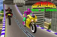 Superheroes Bike Stunts Screen Shot 1