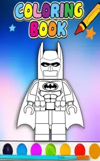 How To Color LEGO Batman -free coloring for kids- Screen Shot 3