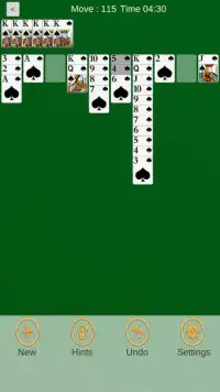 Spider Solitaire : Card Games Screen Shot 2