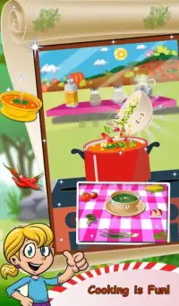 Soup Maker Cooking Mania-Fun 2D Cooking Games Saga Screen Shot 1