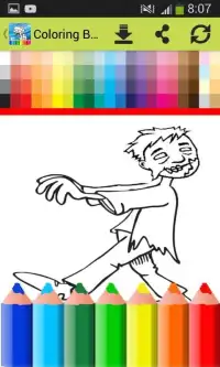 Coloring Book For Zombie and plants Screen Shot 1